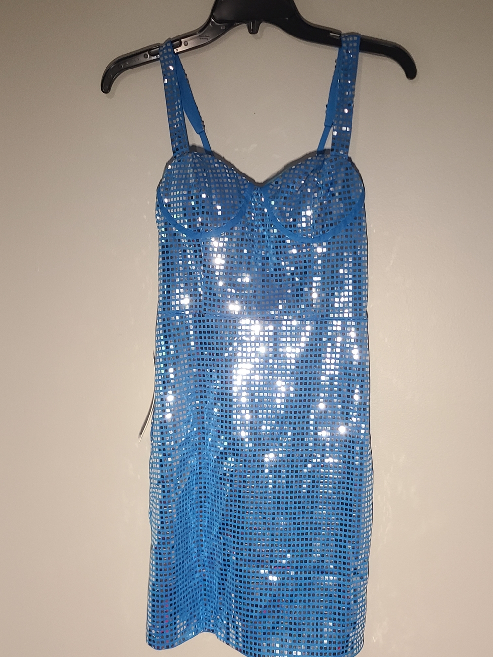 4for40 - Blue Sequin Slip Dress